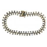 Quality 10.00 ct White Topaz Baguette Bracelet