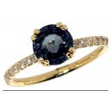 14k Gold 3.35 ct Alexandrite & Diamond Ring