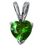 Gorgeous Emerald Heart Pendant