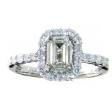 14kt Gold 1.45 ct Brilliant VS1 Lab Diamond Ring