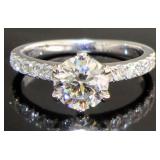 14kt Gold 1.92 ct Brilliant Lab Diamond Ring