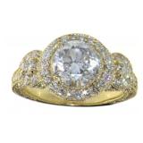 14kt Gold 3.29 ct Round Brilliant Diamond Ring