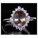 Oval 3.66 ct Zultanite Color Change Ring