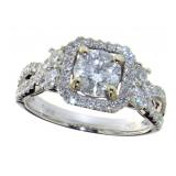 14kt Gold Brilliant Round 1.60 ct Diamond Ring