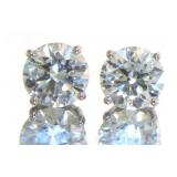 14kt Gold Brilliant 4.04 ct VS Lab Diamond Earring