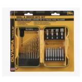 Olympia Tools  24 Pc Drill & Driver Bits Set