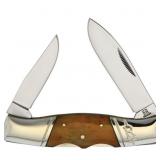 ROUGH RYDER RR1897 DOUBLE LOCK AMBER BONE KNIFE