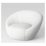 Cream Serpa Swivel Accent Chair