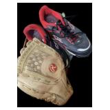 Preowned Raleigh Ball Glove & Cleats