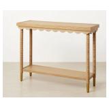 Opalhouse Scalloped Console Table-Brown