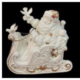 Porcelain Musical Santa