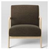 Threshold Esters Wood Arm Chair-Textured Brown