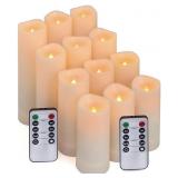 (12) Battery Op R/C Candle Impressions Flickering