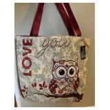 Owl tote bag new with tags