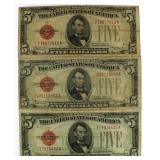 1928 Red Seal $5.00 United States Note
