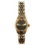 18kt Gold Rolex Lady Oyster Perpetual Wristwatch