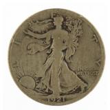 1921-S Walking Liberty Silver Half Dollar *KEY