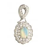 Genuine Ethiopian Opal Designer Pendant