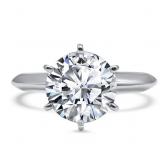 14kt Gold Brilliant 2.00 ct VS Lab Diamond Ring