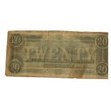 1864 Confederate States $20.00 Large Note