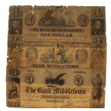 Bank of Middletown Large Currency Note