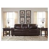 Ashley 980 Chesnut LEATHER Sofa