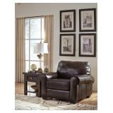 Ashley 980 Chestnut LEATHER Club Chair