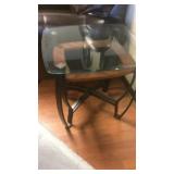 Glass top end table
