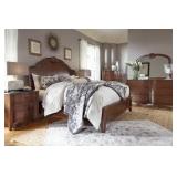 Ashley b708 King  5 pc  Cherry Bedroom Suite