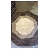 Chocolate 5ftX5ft rug  100% Nylon