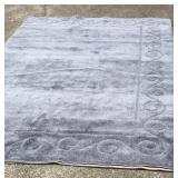 Majestic Scroll Rug Gray Flannel 100%nylon
