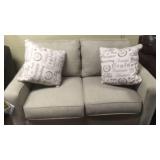 Ashley 166 Khaki Designer Love Seat