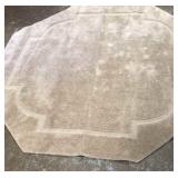 Cappuccino 5X5ft  rug Oct 100% Nylon Latex Backing