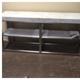 Silver Stainless Steel Tv Stand