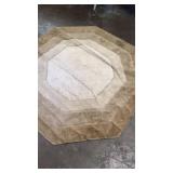 5X5 Oct Rug Golden Brown