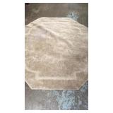 Cappuccino octagon Rug 5X5 100% Nylon