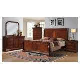 Queen - Elements BB100 5 pc Cherry Sleigh Bedroom