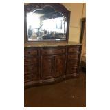 705 Dresser and Mirror Slight Damage