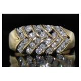 14kt Gold Brilliant 1/2 ct Diamond Dinner Ring