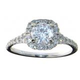 14k Gold 1.29 ct Round Brilliant Diamond Ring