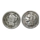 1865-1866 Liberty Three Cent Nickel