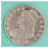 1831 Capped Bust Silver Half Dollar
