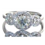 14kt Gold 1.18 ct Round Brilliant Diamond Ring