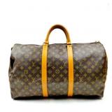 Louis Vuitton Keepall 50  Monogram Travel Bag