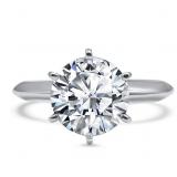 14kt Gold Brilliant 2.00 ct VS Lab Diamond Ring