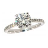14k Gold Brilliant XXX 2.01 ct Lab Diamond Ring