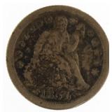 1854-O Seated Liberty Silver Dime w/Arrows