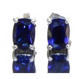 Radiant Cut 3.00 ct Sapphire Stud Earrings