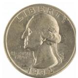 1932-S Washington Silver Quarter *High Grade-KEY