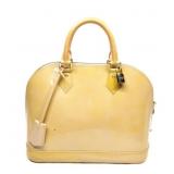 Louis Vuitton Alma PM Yellow Vernis Handbag